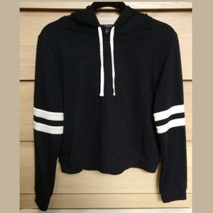 Forever 21 Black Varsity Hoodie